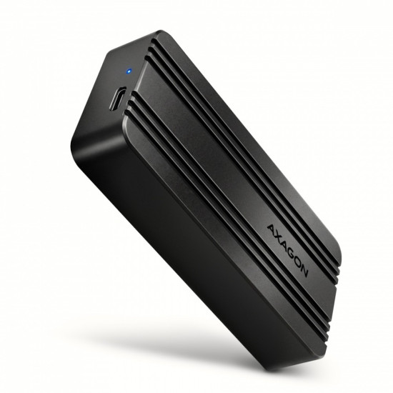 Obudowa zewnętrzna aluminiowa EEM2-40G USB4 Gen 3x2 M.2 SSD NVMe 40Gbps passive, USB-C cable, silicon sleeve