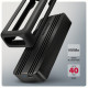 Obudowa zewnętrzna aluminiowa EEM2-40G USB4 Gen 3x2 M.2 SSD NVMe 40Gbps passive, USB-C cable, silicon sleeve