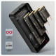 Obudowa zewnętrzna aluminiowa EEM2-40G USB4 Gen 3x2 M.2 SSD NVMe 40Gbps passive, USB-C cable, silicon sleeve