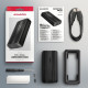 Obudowa zewnętrzna aluminiowa EEM2-40G USB4 Gen 3x2 M.2 SSD NVMe 40Gbps passive, USB-C cable, silicon sleeve