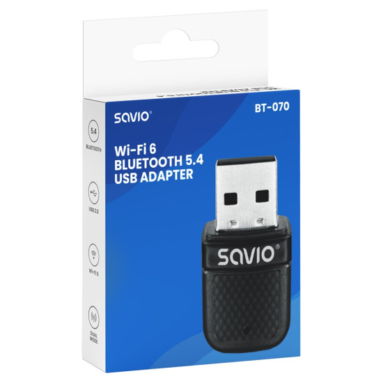 Adapter USB WiFi 6 Bluetooth 5.4 BT- 070