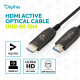 Kabel połączeniowy hybrydowy AOC HDMI 2.1 Ultra High Speed 8K/60Hz UHD HDMI A/HDMI A M/M 15m Czarny