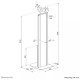 Podstawka podłogowa do tabletu FL15-628BL1 STAND TABLET 