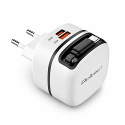 Ładowarka sieciowa GaN 65W | USB-C PD PPS | 5-20V | 3-3.25A |    wysuwany kabel 
