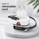 Ładowarka sieciowa GaN 65W | USB-C PD PPS | 5-20V | 3-3.25A |    wysuwany kabel 
