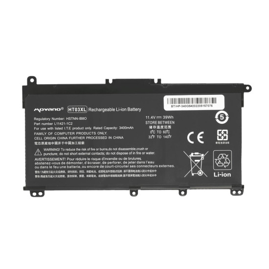 Bateria HT03XL do HP 240 250 255 256 G7 340 348 G5 - 3400 mAh (39 Wh)