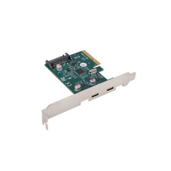 Karta sieciowa PCI EXPRESS X1 -> 2X USB-C 3.2 GEN 2X1 led low profile