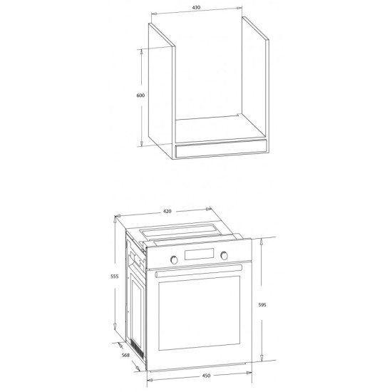 Piekarnik MPM-45-BO-23C 45cm