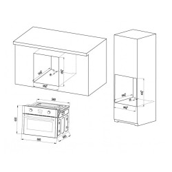 Piekarnik kompaktowy MPM-63-BOK-24 