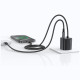 Ładowarka sieciowa JC Series CC261 20W GaN Fast Charger wbudowanykabel USB-C czarna 