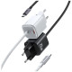 Ładowarka sieciowa JC Series CC261 20W GaN Fast Charger wbudowanykabel USB-C biały 