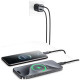 Ładowarka sieciowa JC Series CC264 30W GaN Fast Charger wbudowanykabel USB-C czarna 