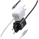 Ładowarka sieciowa JC Series CC264 30W GaN Fast Charge wbudowany kabel USB-C biała 