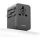 Ładowarka Travel Adapter 70W US/AU/EU/UK 3xUSB-C 4w1 czarny 