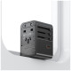 Ładowarka Travel Adapter 70W US/AU/EU/UK 3xUSB-C 4w1 czarny 