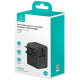 Ładowarka Travel Adapter 70W US/AU/EU/UK 3xUSB-C 4w1 czarny 
