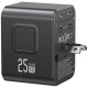 Ładowarka Travel Adapter 25W US/AU/EU/UK 2xUSB-C czarny 4w1 