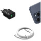 Ładowarka sieciowa T65 33W Fast Charging 1xUSB-C 1xUSB-A czarna 