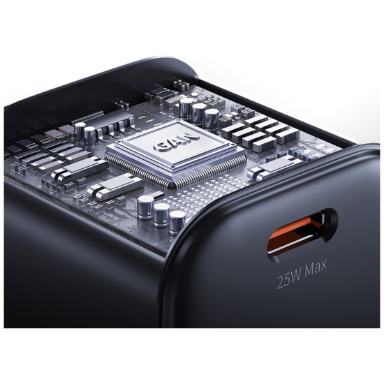 Ładowarka sieciowa JC Series CC289 25W GaN Fast Charger USB-C    czarna 