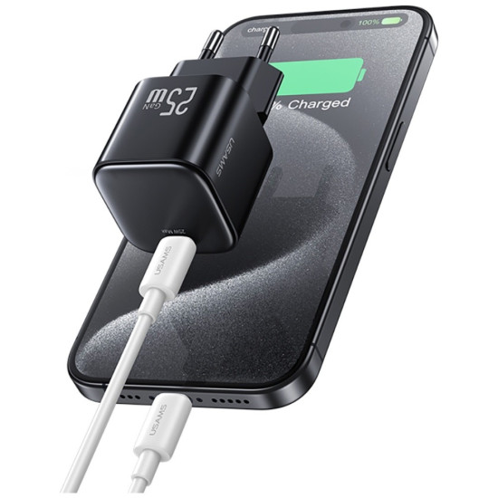 Ładowarka sieciowa JC Series CC289 25W GaN Fast Charger USB-C    czarna 