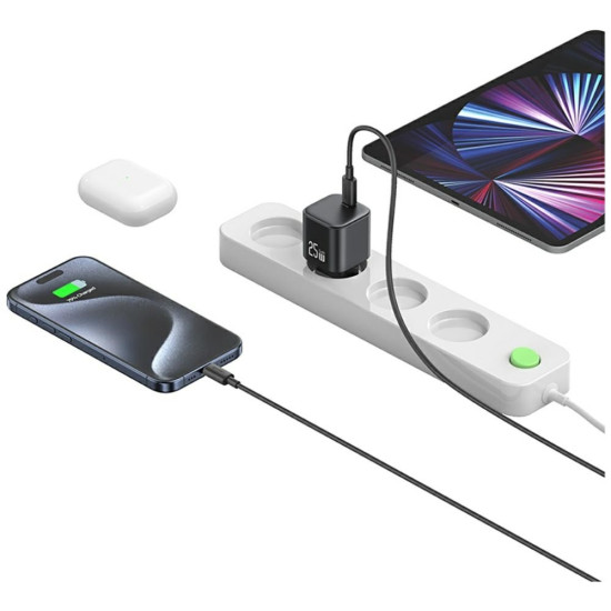 Ładowarka sieciowa JC Series CC289 25W GaN Fast Charger USB-C    czarna 