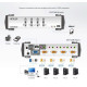*4-Port PS/2-USB VGA/Aud KVMP Switch W/OSD 