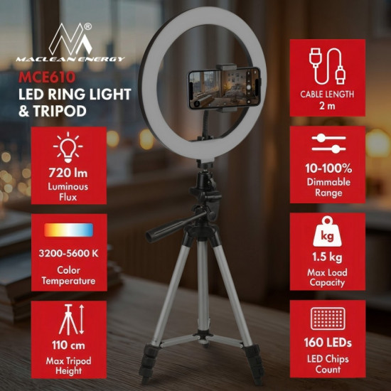 Lampa pierścieniowa LED12W 10
