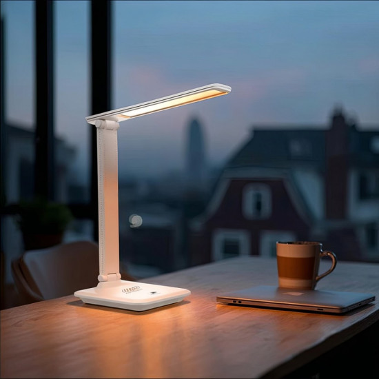 Lampka biurkowa LED 9w z ładowarką Qi MCE616W 