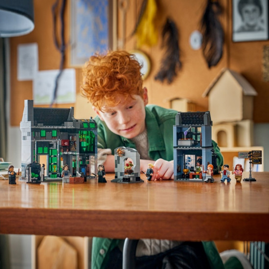 Klocki Harry Potter 76471 Magiczne sklepy na ulicy Śmiertelnego Nokturnu 