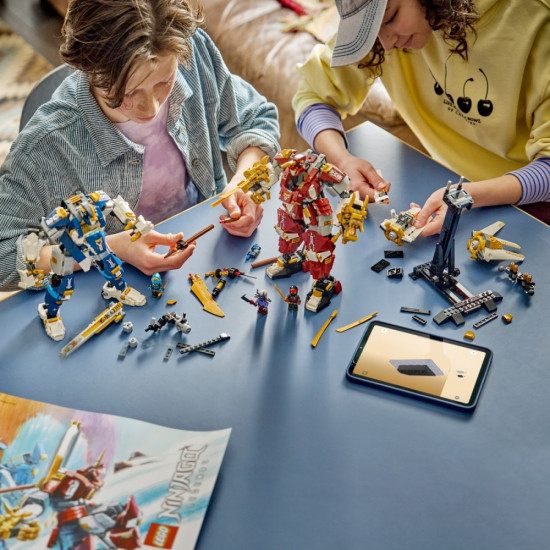 Klocki Ninjago 71870 Bliźniacze tytanowe mechy 