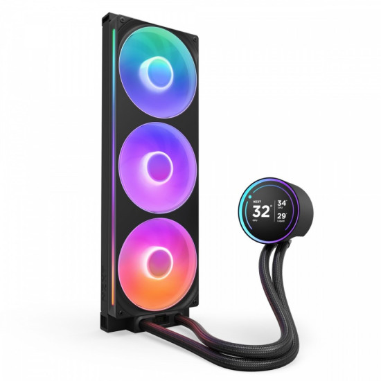 Chłodzenie wodne Kraken elite 420 RGB LCD czarne 