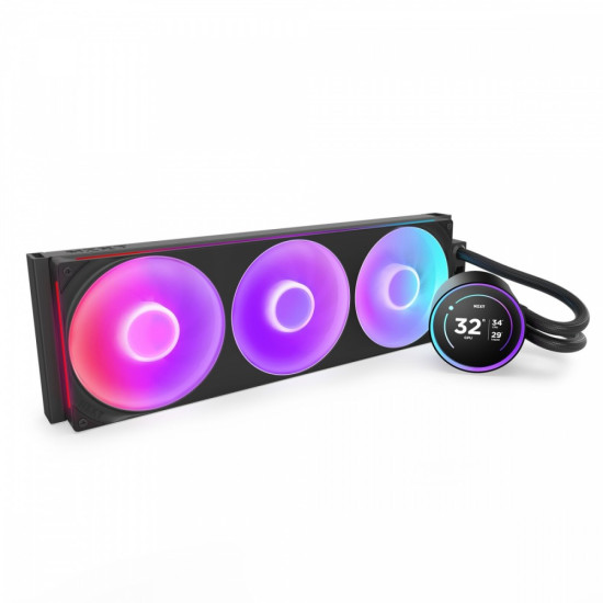 Chłodzenie wodne Kraken elite 420 RGB LCD czarne 