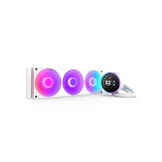 Chłodzenie wodne Kraken elite 360 RGB V2 LCD białe 