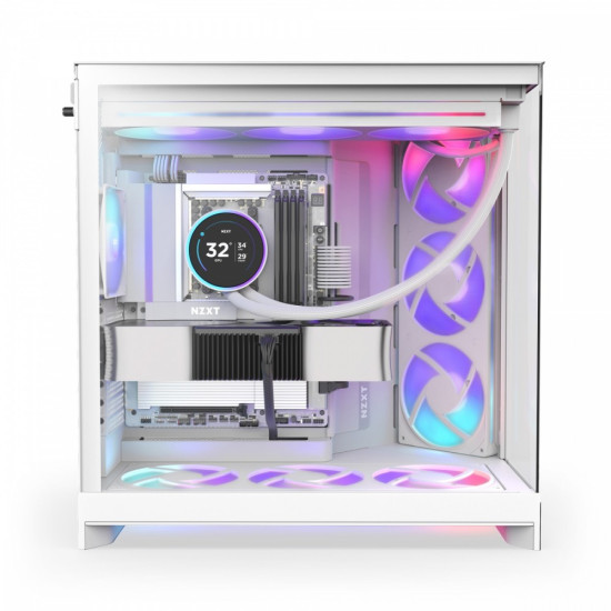 Obudowa H9 FLOW RGB Midi tower z oknem biała 