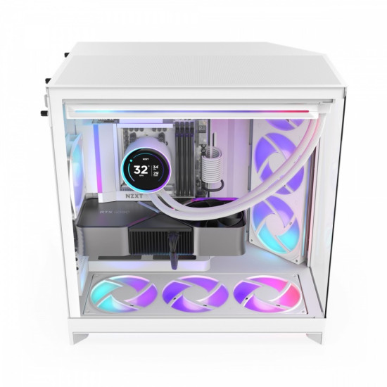 Obudowa H9 FLOW RGB Midi tower z oknem biała 