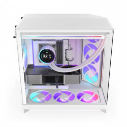 Obudowa H9 FLOW RGB+ Midi tower z oknem biała 