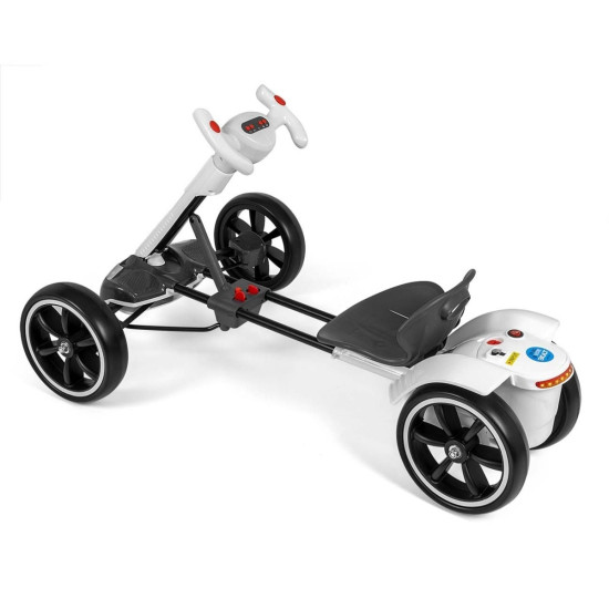 Gokart na akumulator Bolt biały