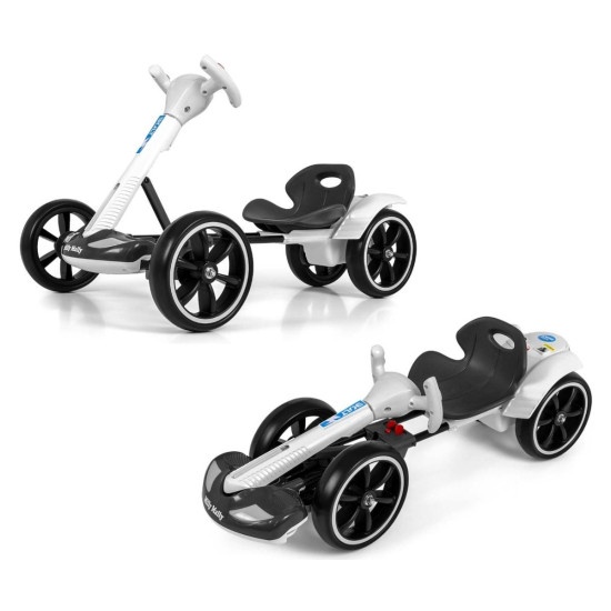 Gokart na akumulator Bolt biały
