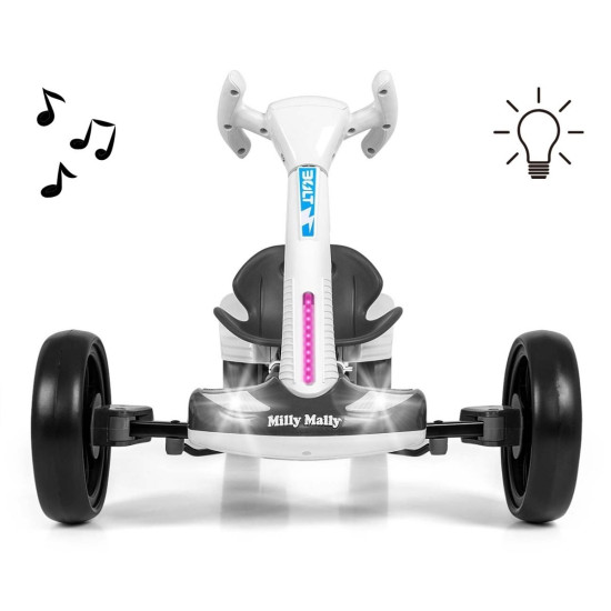 Gokart na akumulator Bolt biały