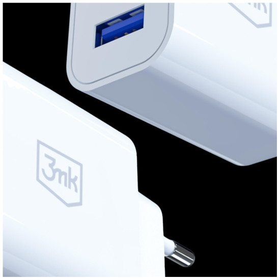 Ładowarka sieciowa 10W 2xUSB-A 2,4A FlowPower biała 