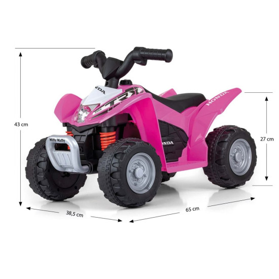 Pojazd quad na akumulator Honda ATV różowy