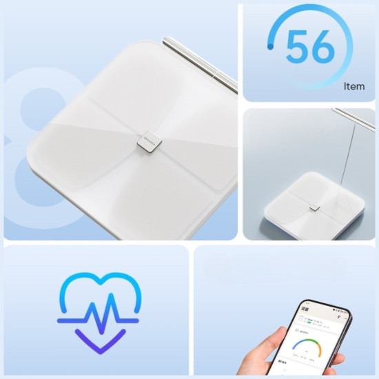 Waga do ciała SS1 bluetooth 5.0 wielofunkcyjna biała 