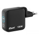 Ładowarka Mini GaN 100W Smart TFT 2xUSB-C 1xUSB-A UE/UK/USA 