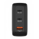 Ładowarka Mini GaN 100W Smart TFT 2xUSB-C 1xUSB-A UE/UK/USA 