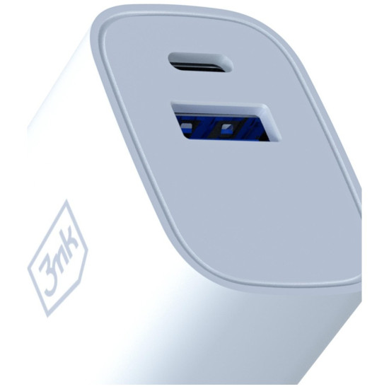 Ładowarka sieciowa 25W USB-A USB-C PD QC4+ FlowPower biała 