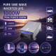 Przetwornica napięcia Pure Sine Wave | 12V na 230V | 1000/2000W |UPS BYPASS 