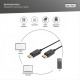 Kabel połączeniowy DisplayPort z zatrzaskami 1080p 60Hz FHD Typ DP/DP M/M czarny 5m