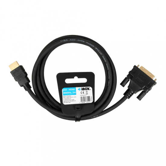 Kabel HDMI do DVI FullHD 1080p 2 m
