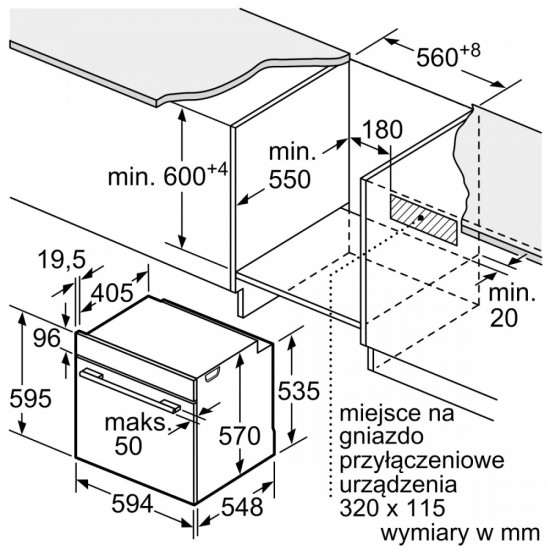 Piekarnik parowy HRG578CB7 