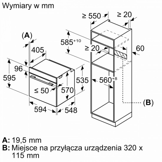 Piekarnik parowy HRG578CB7 